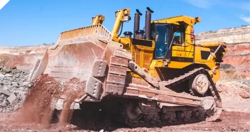 Excavator on Work — Earthmoving Equipment in Mackay, QLD